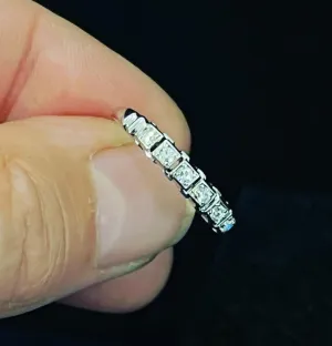 1930s Square and Baguette Cut Diamond Band