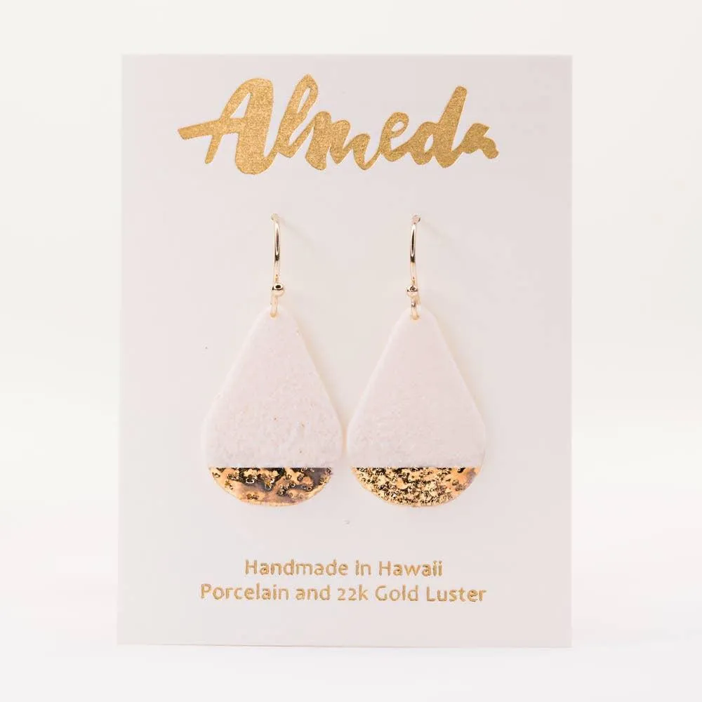 (20% Off) Earrings - Drops - Coral Raindrop by Almeda Jewelry