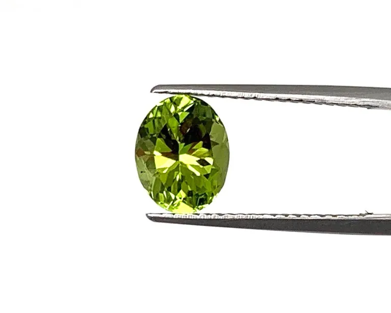 6.13 Carat Apple Green Peridot Oval Pair, Unset Loose Drop Earring Gemstones