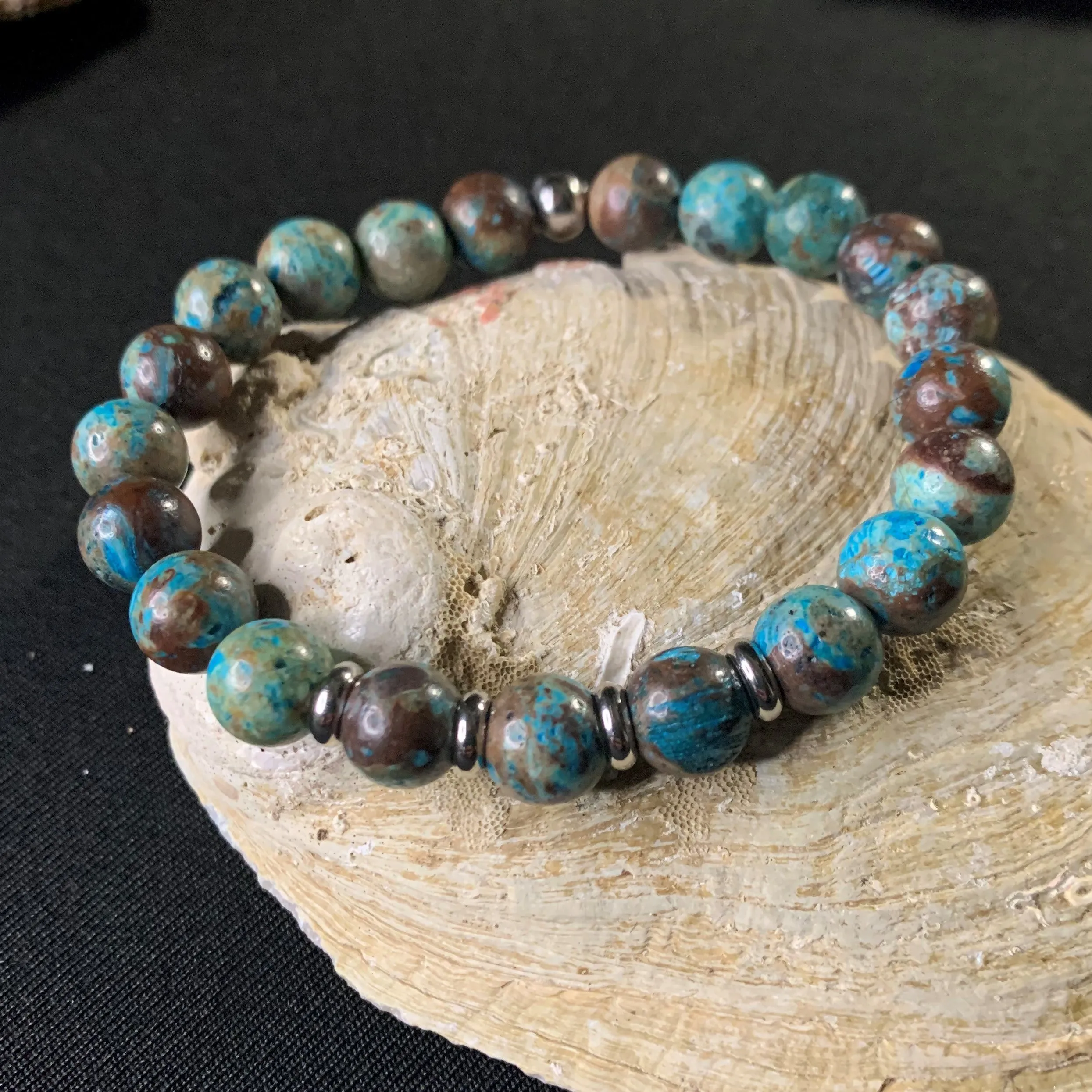 Aqua terra bracelet, jasper land of water
