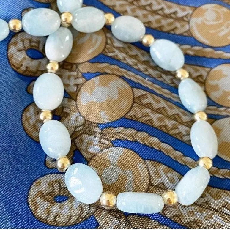 Aquamarine Nugget Necklace