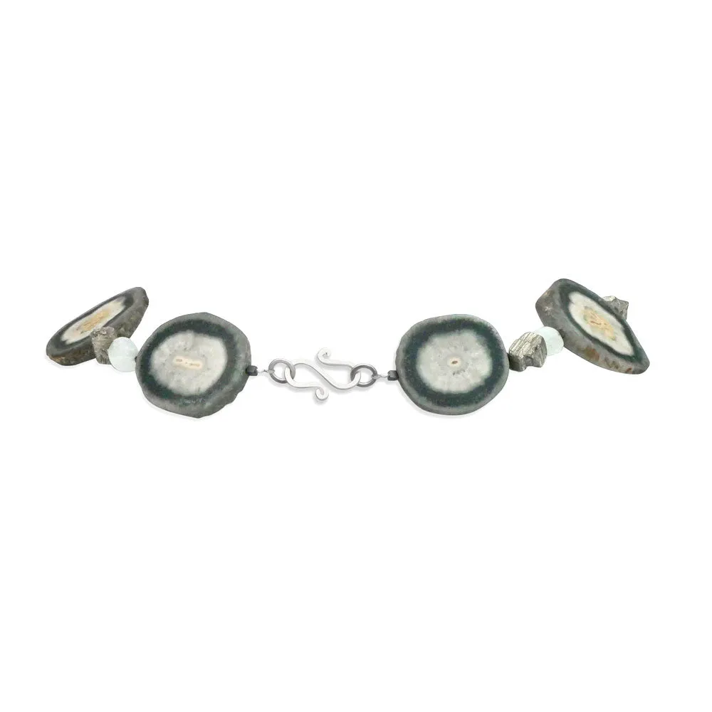 Camilla West Jewellery Prasiolite Green Quartz and Aquamarine Necklace