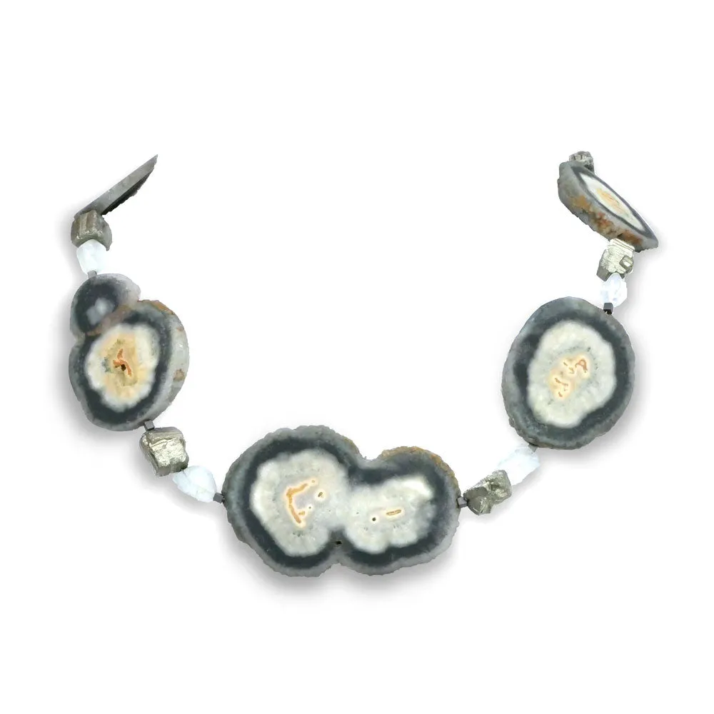 Camilla West Jewellery Prasiolite Green Quartz and Aquamarine Necklace