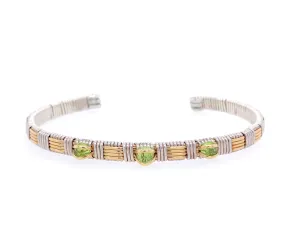 Classic Peridot Cuff Bracelet