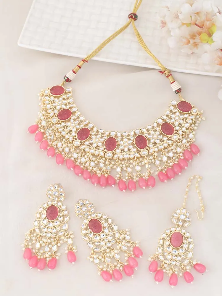 Coral Eraki Jewellery Set