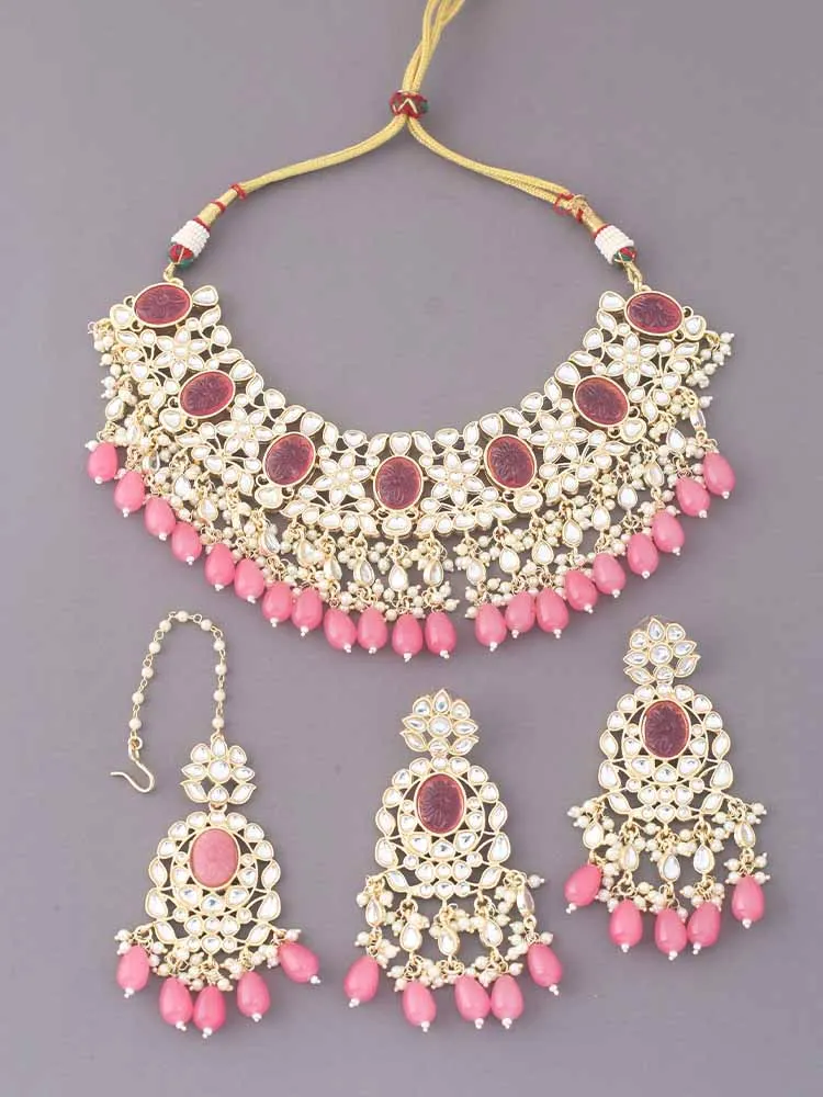 Coral Eraki Jewellery Set