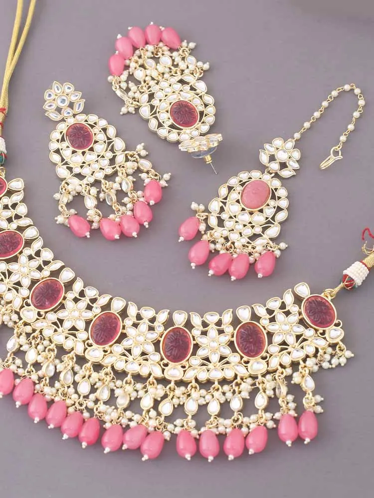 Coral Eraki Jewellery Set