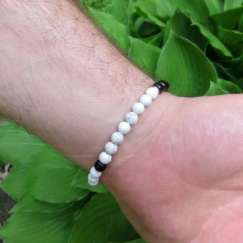 Crystal Yin Yang Bracelet | Symbolic & Spiritual Healing Stone Bracelet