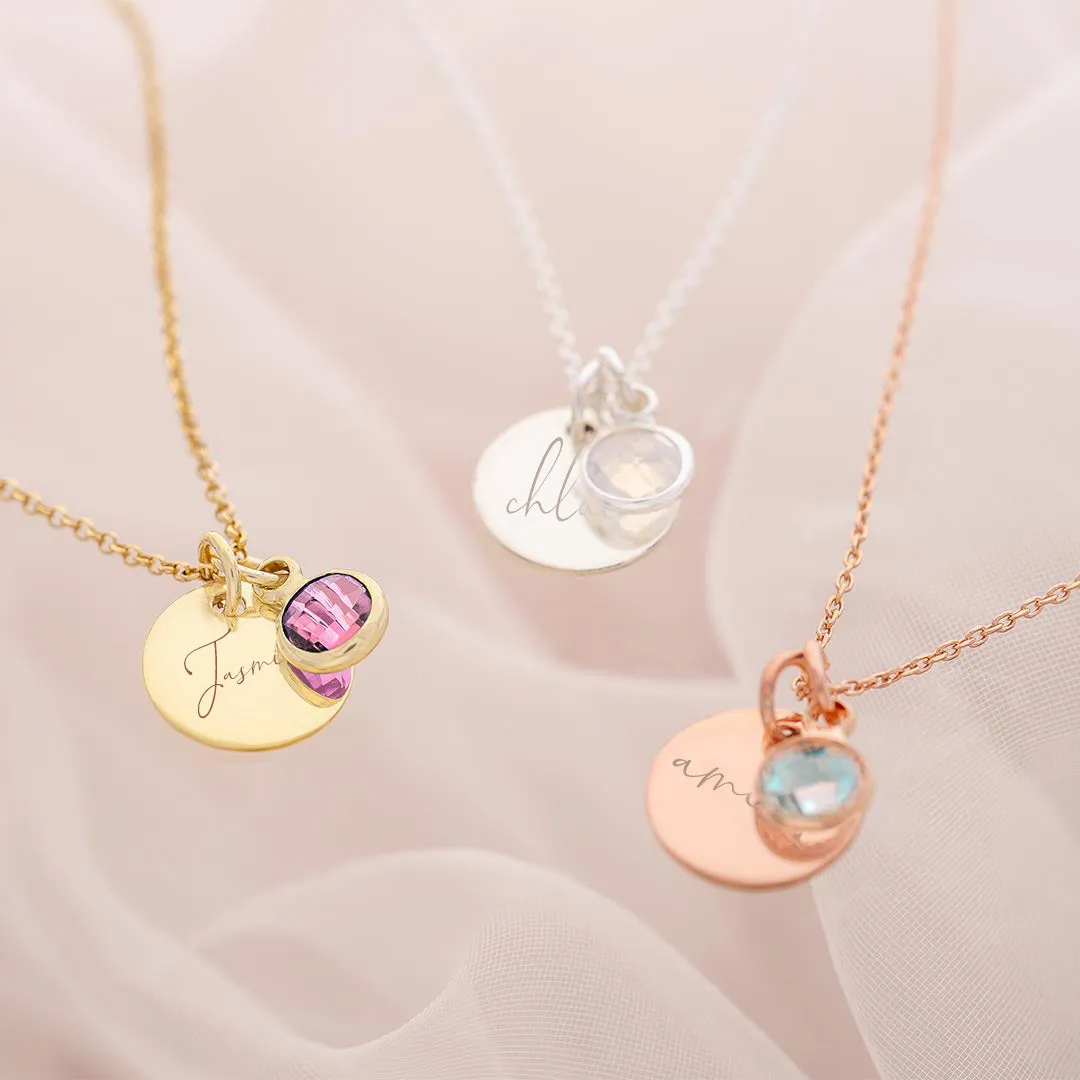 Custom Birthstone Necklace