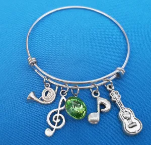 Expandable Charm Bracelet - Music