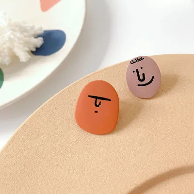 Funny Smiley Face Earrings