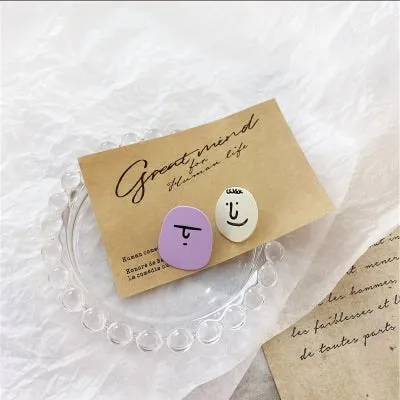 Funny Smiley Face Earrings