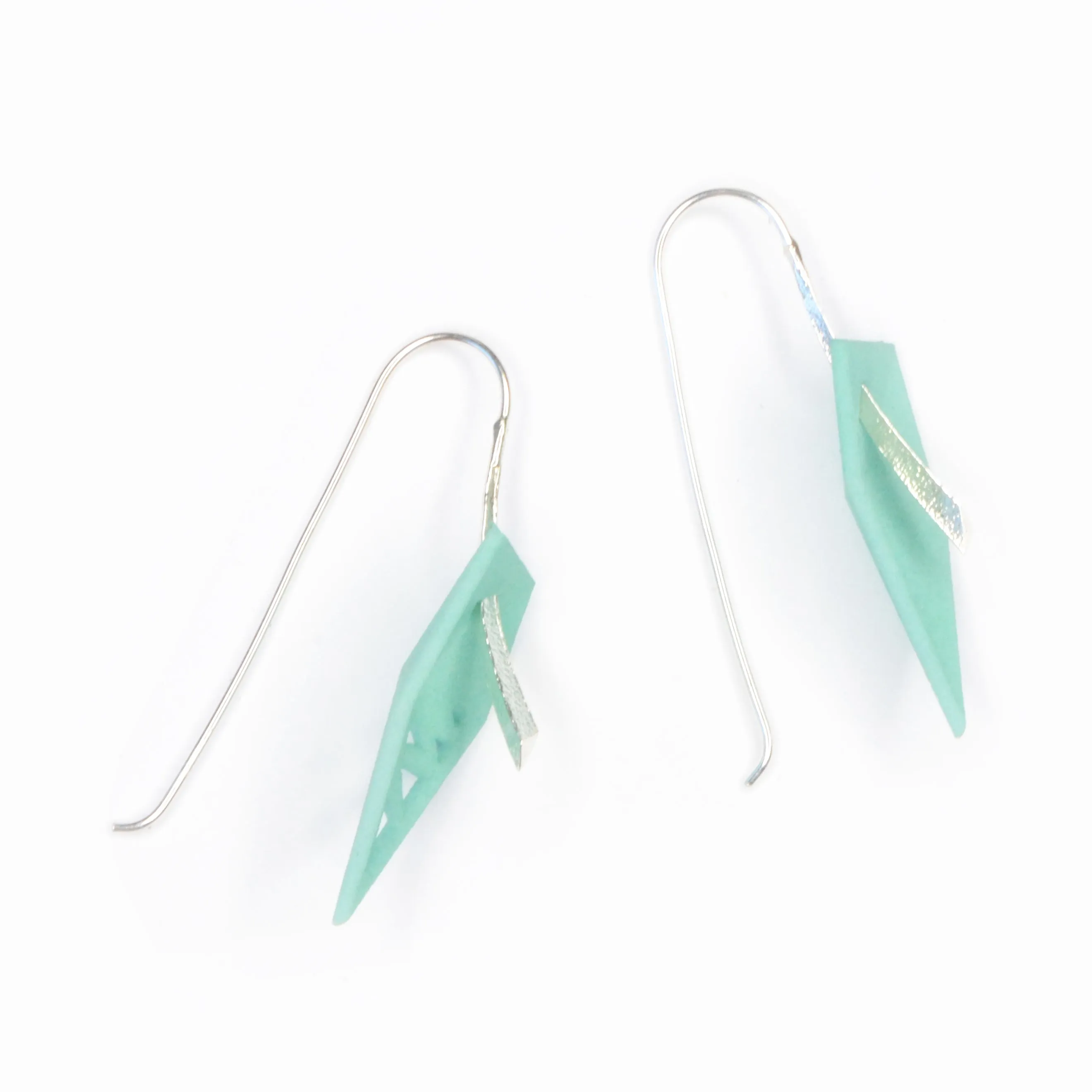 Geometric Drop Interchangeable Earrings (2 Colors, 1 set of Silver Hooks) - Vertigo