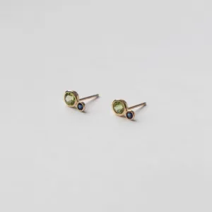 Kiki Stud Earrings with Peridot