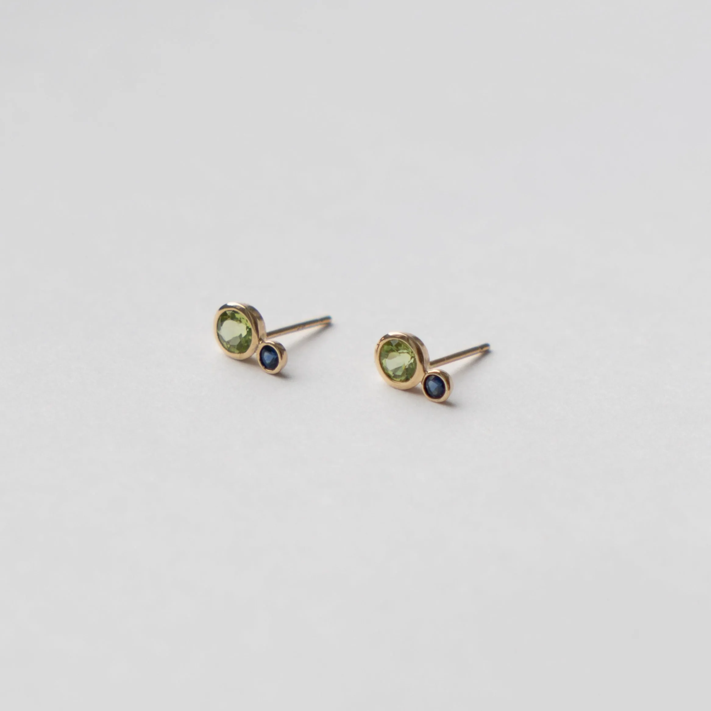 Kiki Stud Earrings with Peridot