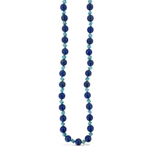 Lapis & Turquoise Bead Necklace