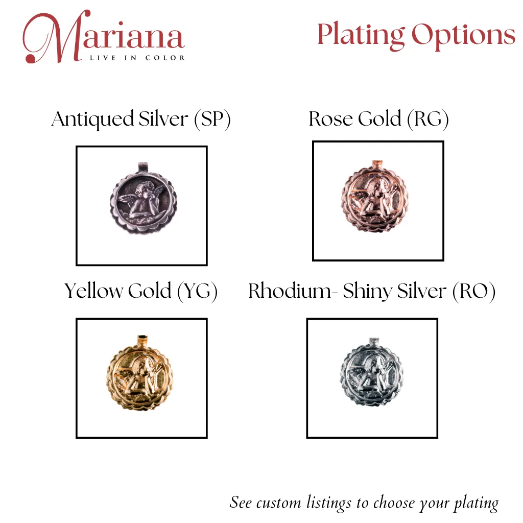 Large 5 Stone Everyday Necklace in "Vineyard Veranda" - Rose Gold
