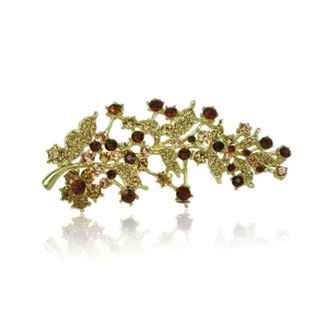 Leana Brooch - Brown
