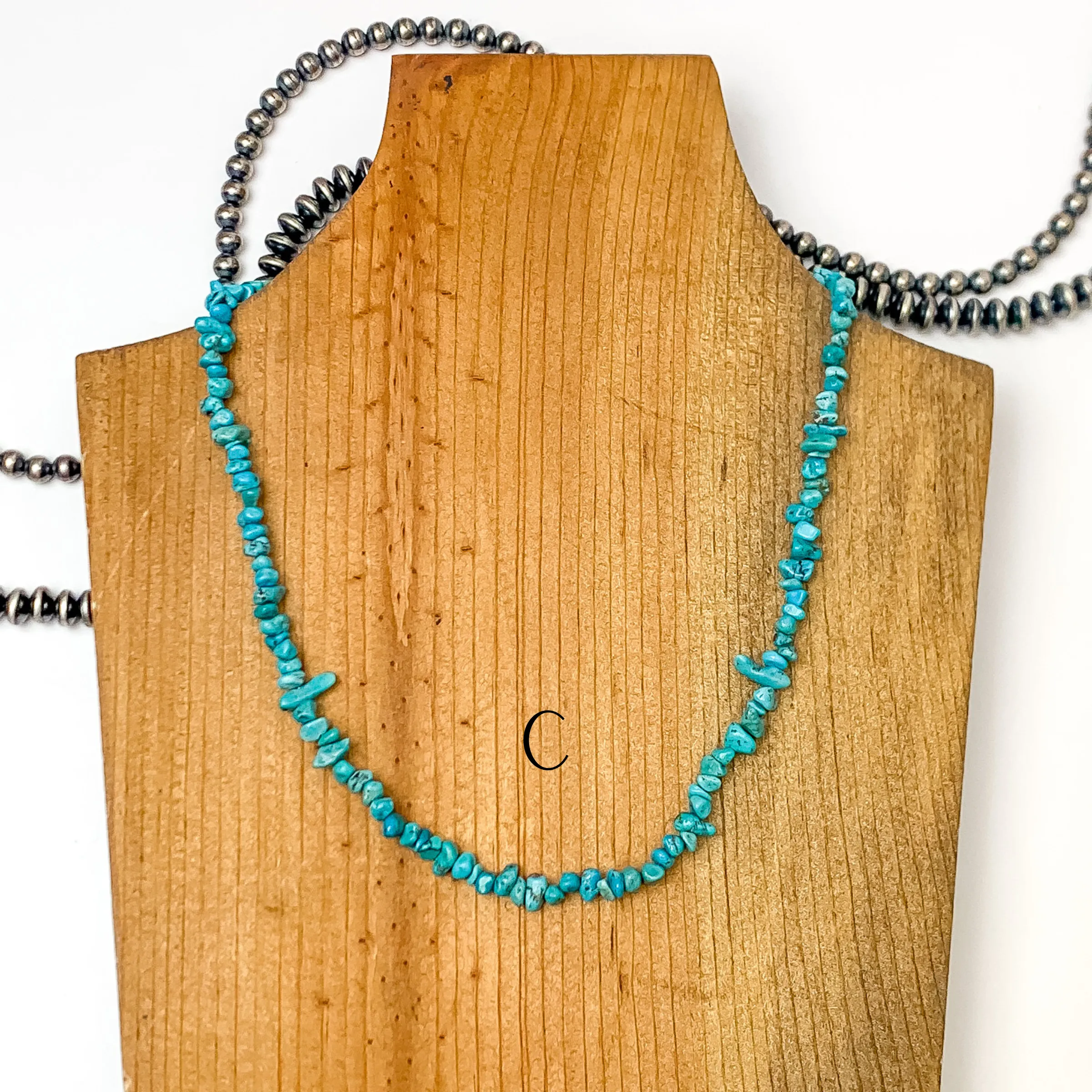 Luane Begay | Navajo Handmade Kingman Turquoise Chip Necklace