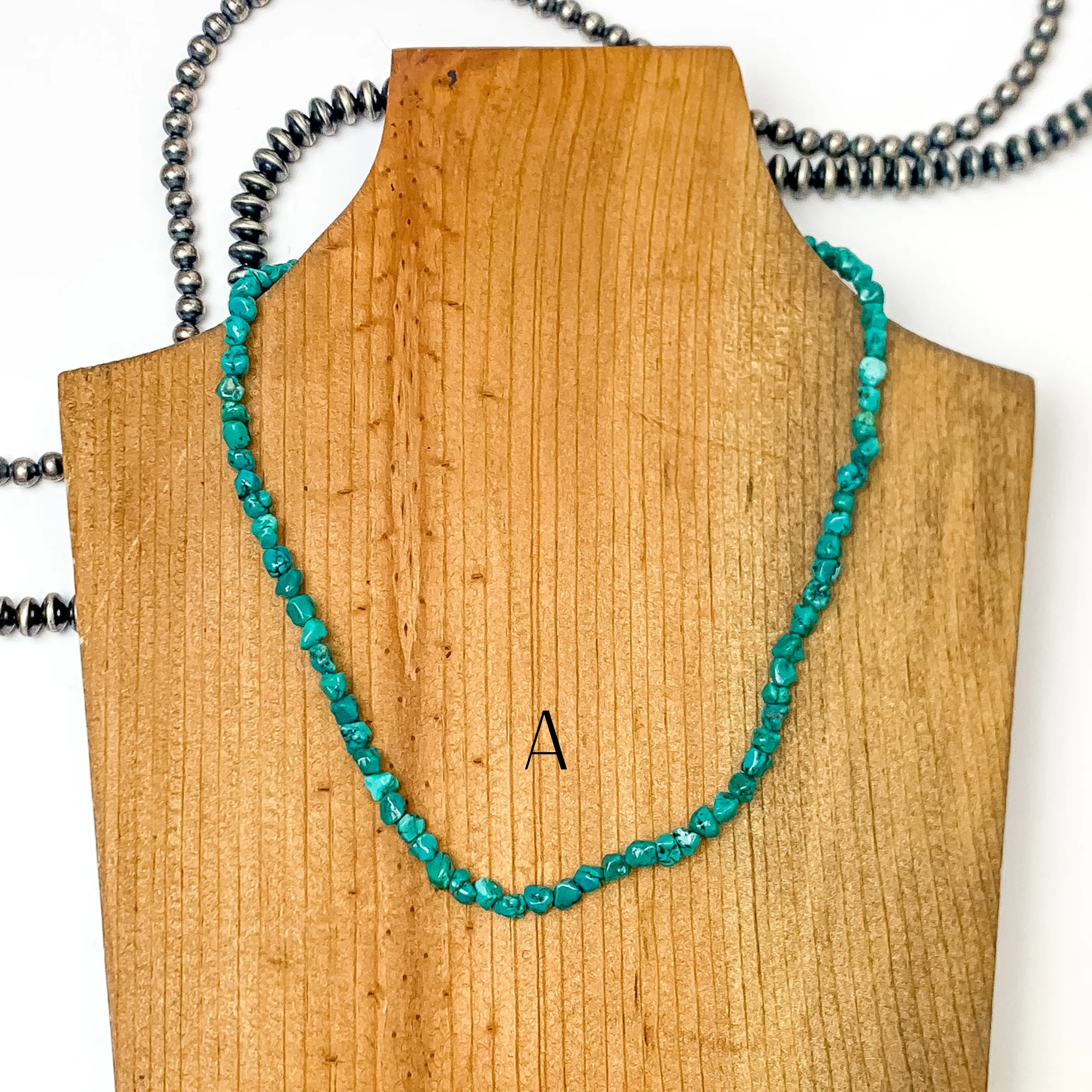 Luane Begay | Navajo Handmade Kingman Turquoise Chip Necklace