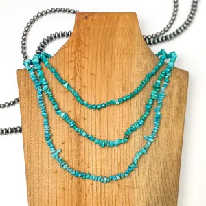 Luane Begay | Navajo Handmade Kingman Turquoise Chip Necklace