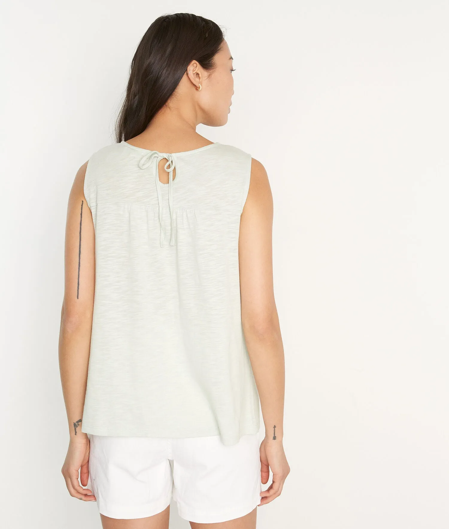 MALICE ALMOND LACE AND COTTON T-SHIRT