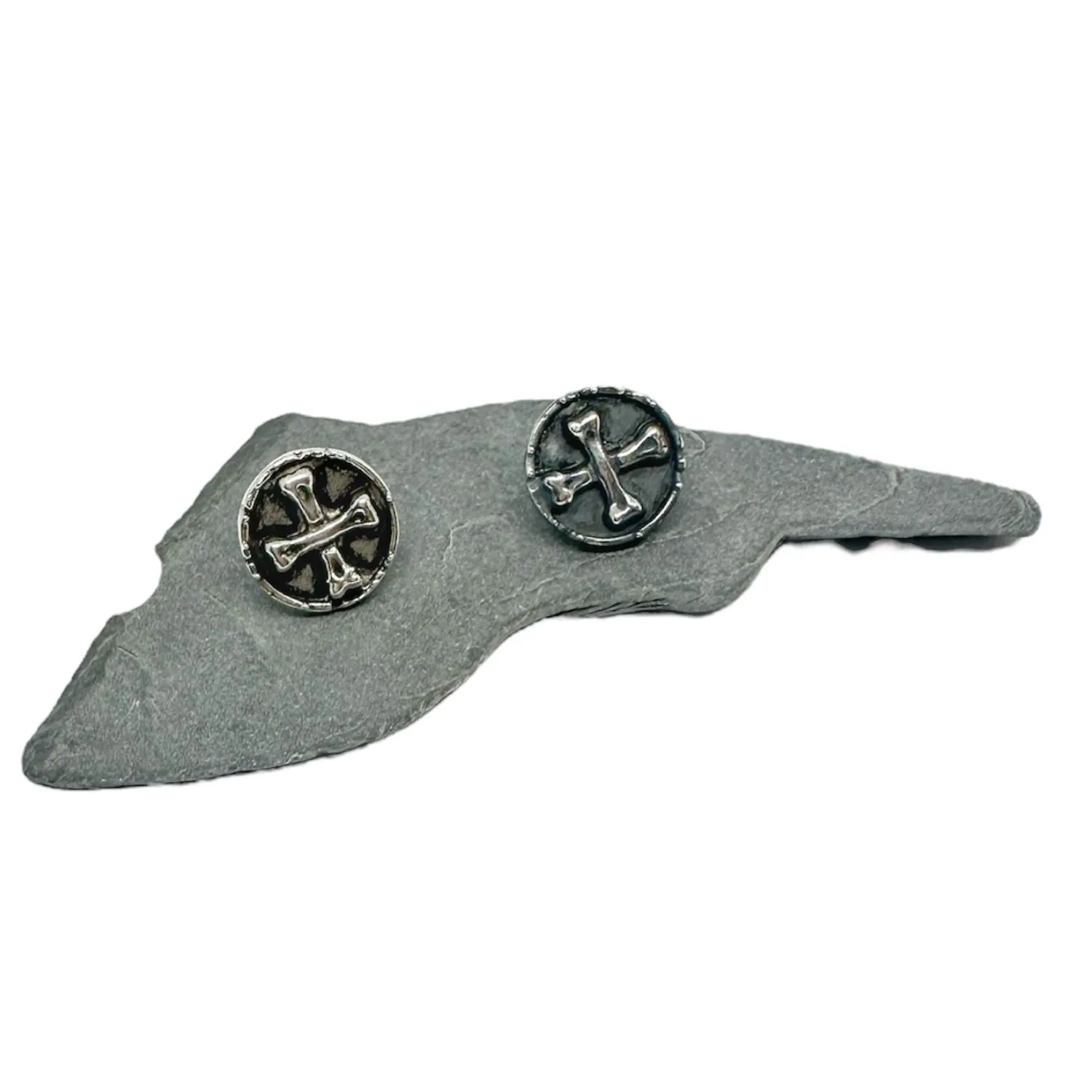 Medaglie Stud Bones Skull