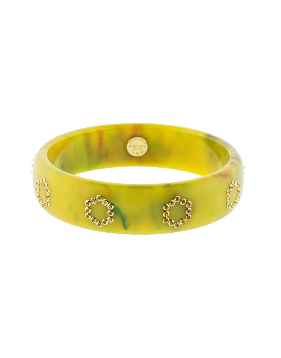 Multi Yellow Color Bakelite Bangle