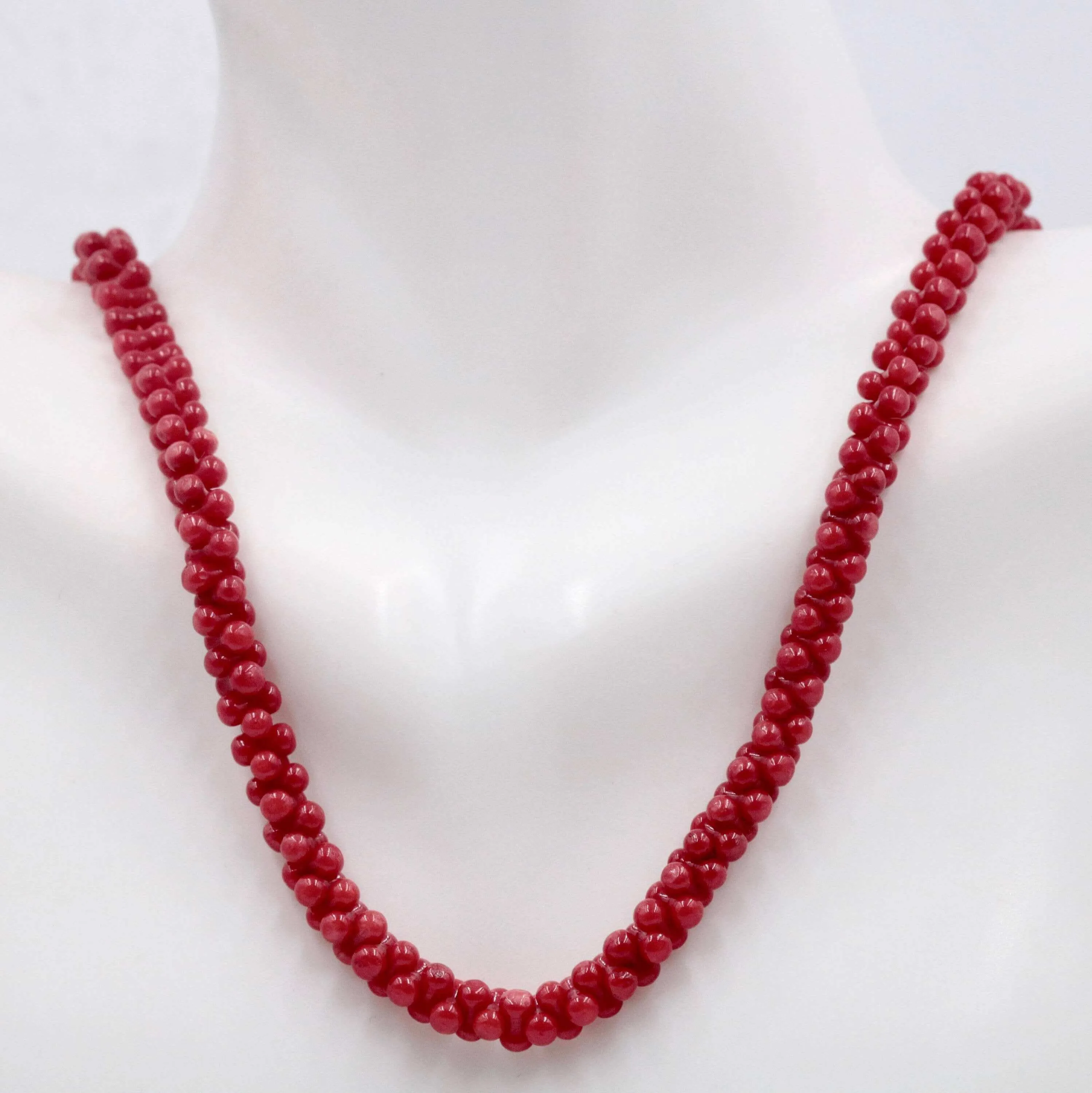 Natural Coral Beads Coral Necklace Italian Coral beads Red Coral Beads Antique Coral Beads Natural Coral Bead Necklace 16 Inch SKU:00108807