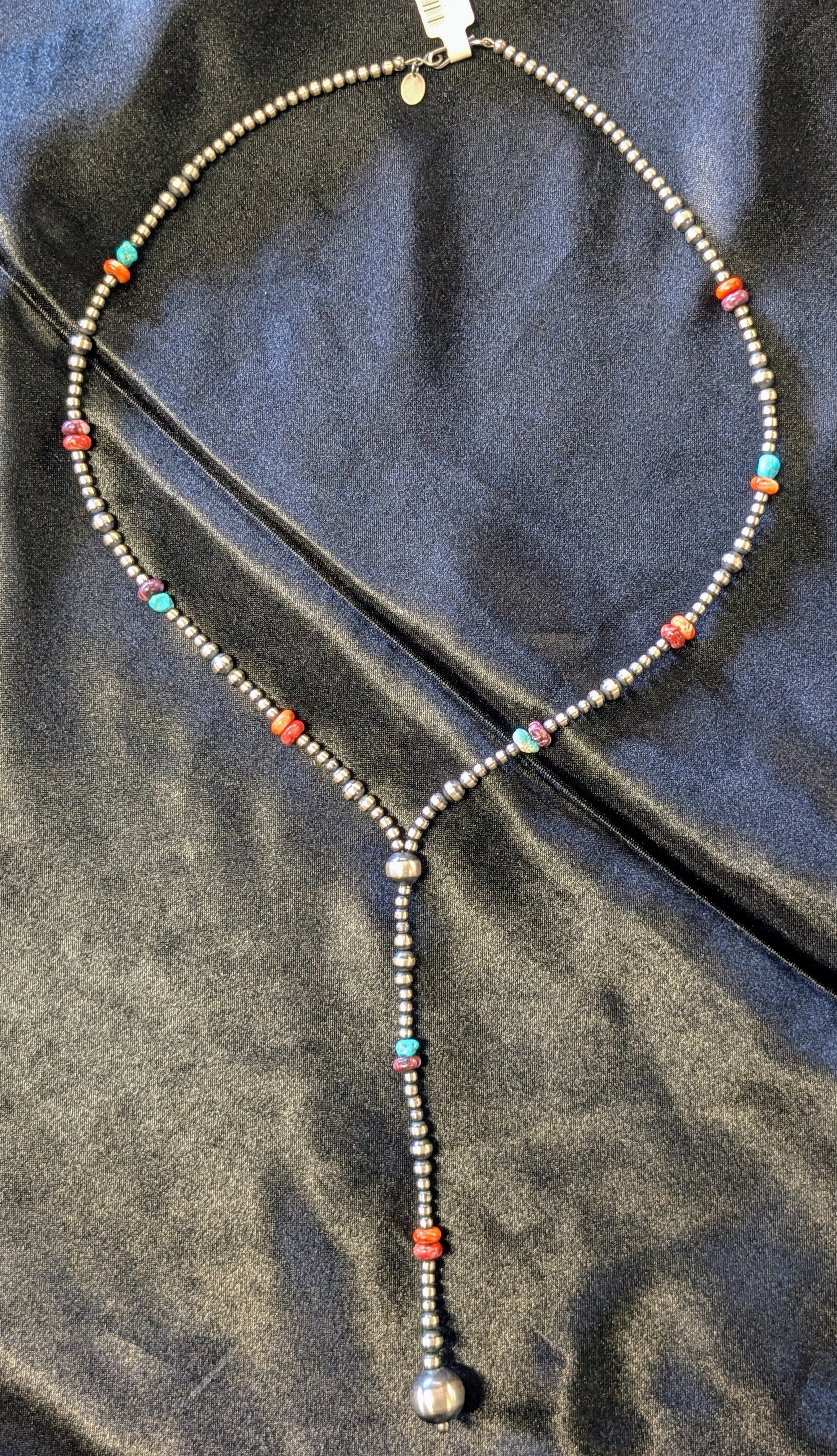 Navajo Pearls with Turquoise & Coral Stone Necklaces