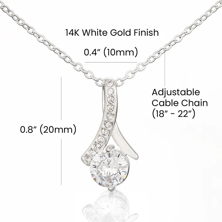 Necklace For Boyfriend's Mum-Alluring Necklace-Silver Plated