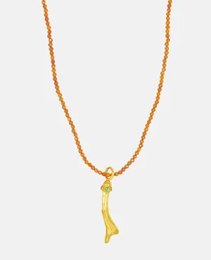 NECKLACE "MOLTEN CORAL" APEROL MULTICOLOR