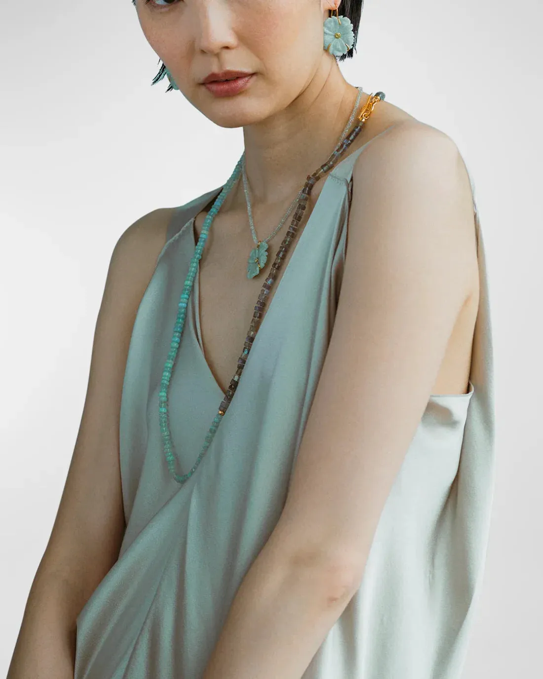 New Bloom Necklace - Sea Foam