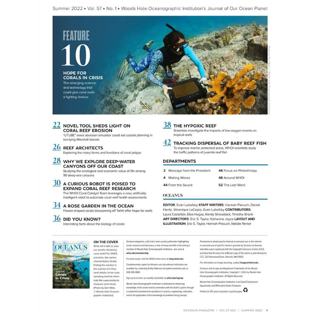 Oceanus Magazine: Hope for Corals in Crisis