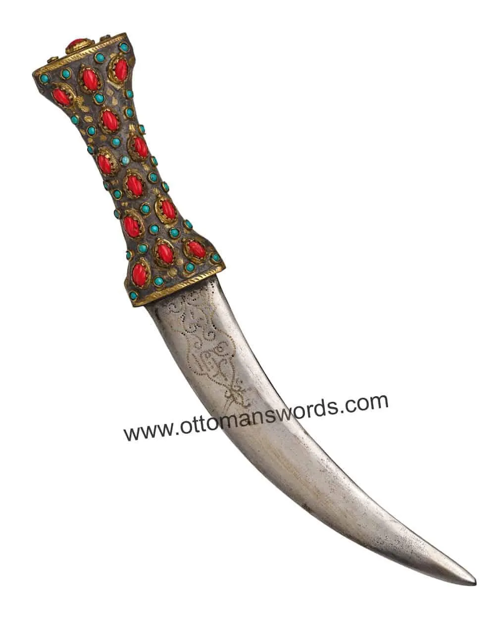 Ottoman Turkish Coral Dagger