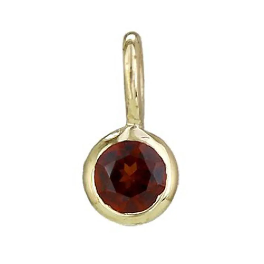Peridot Birthstone Bezel Charm August 4mm