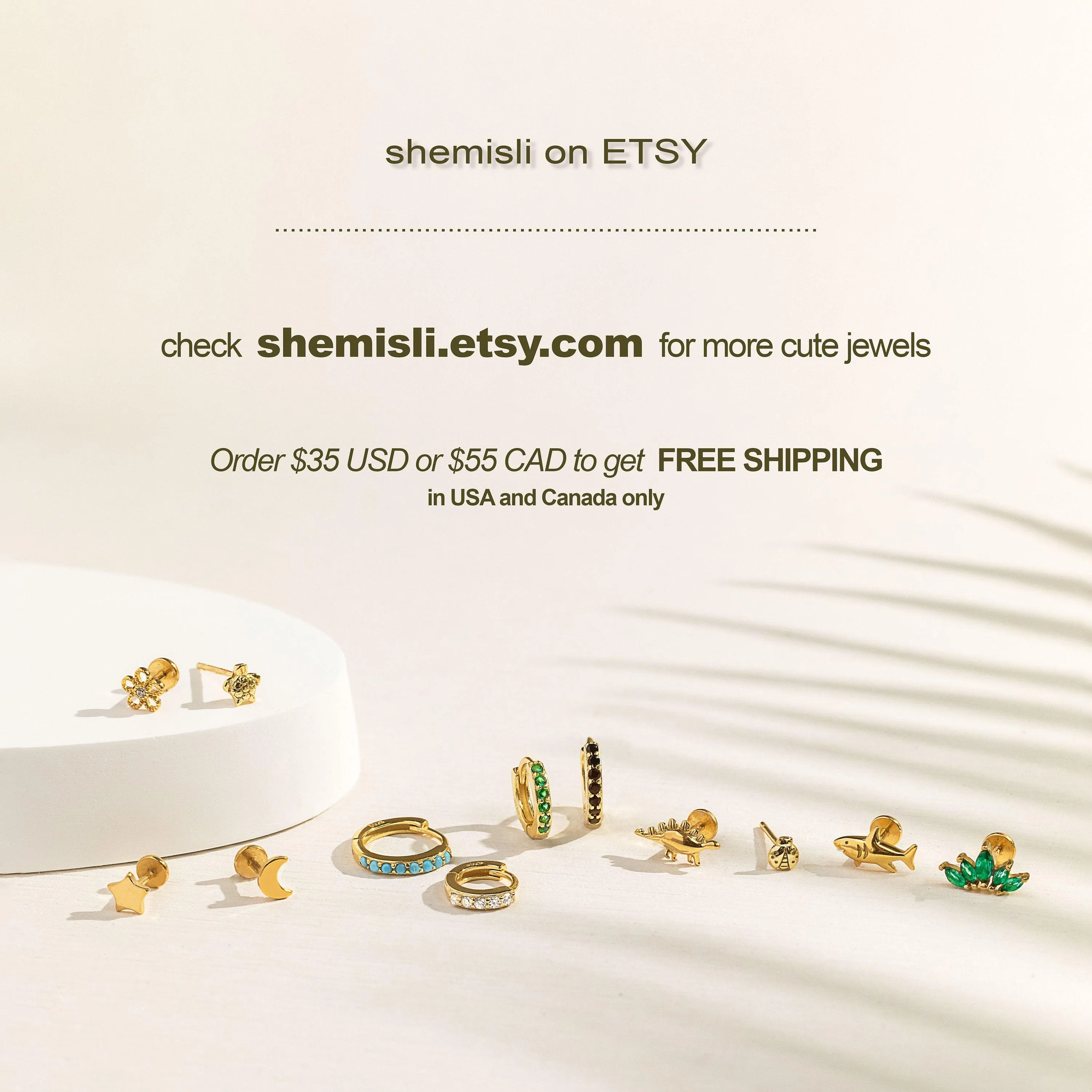Pretzel CZ Studs Earrings, Gold, Silver SHEMISLI SS057