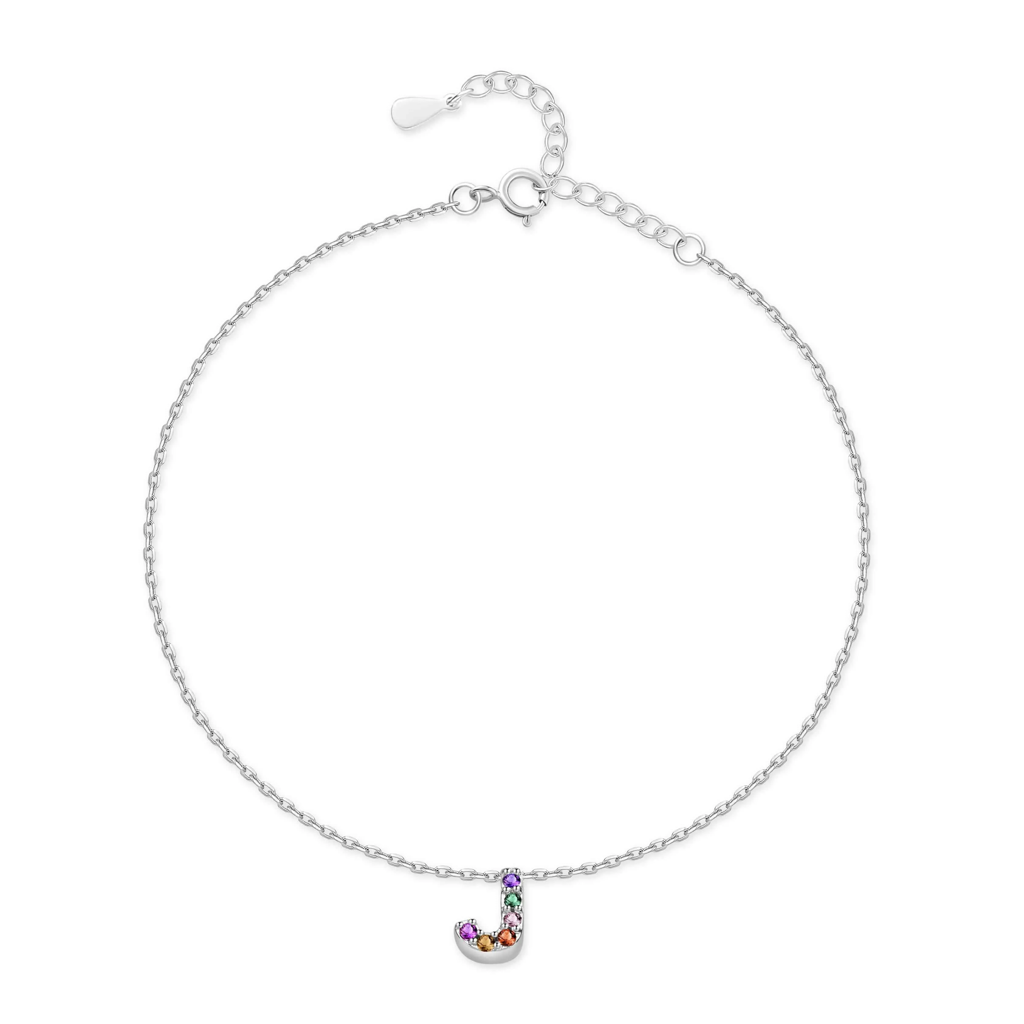 "Silver Initial" Anklet