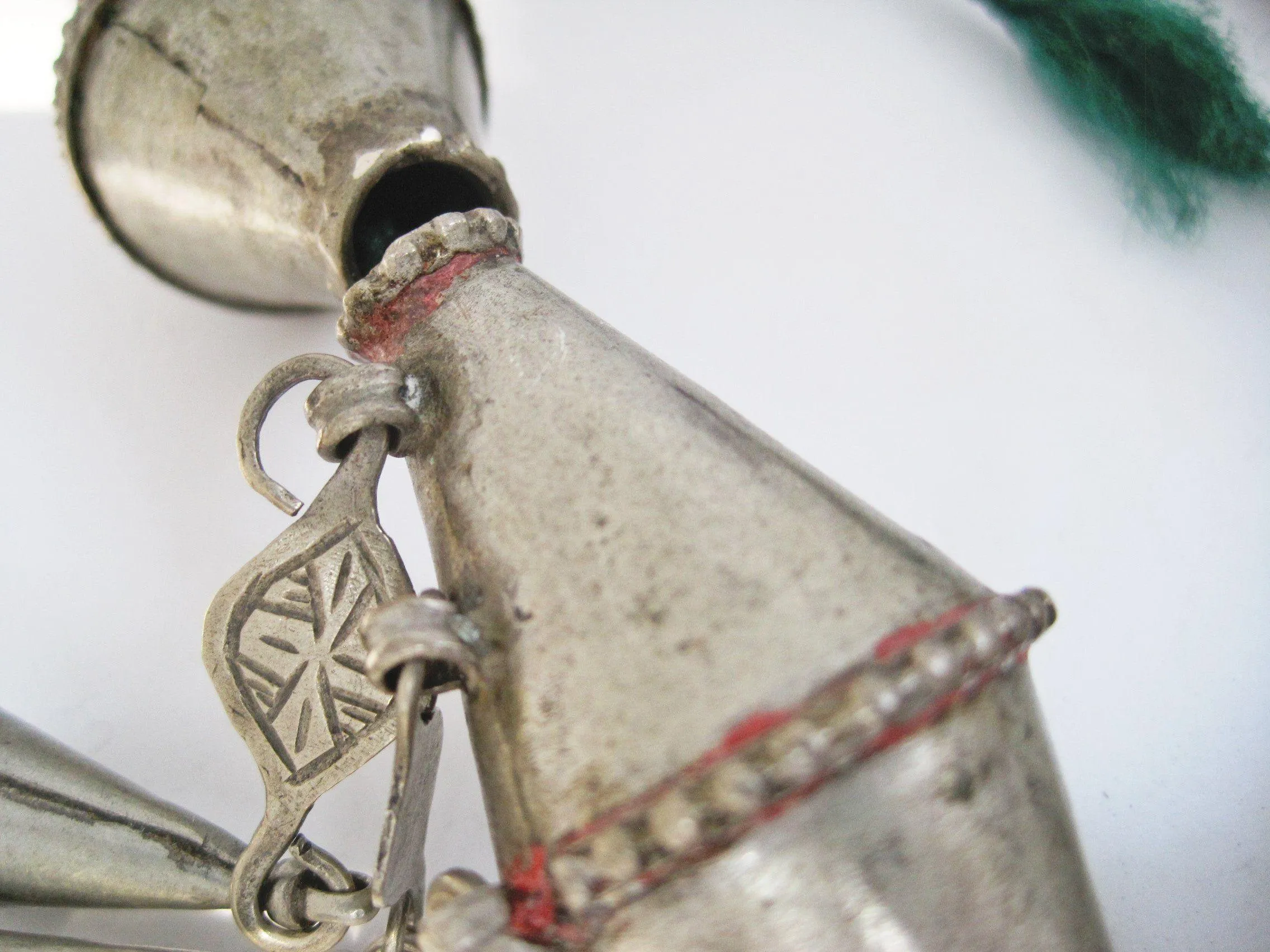 Rare Vintage Silver Berber Necklace from Morocco