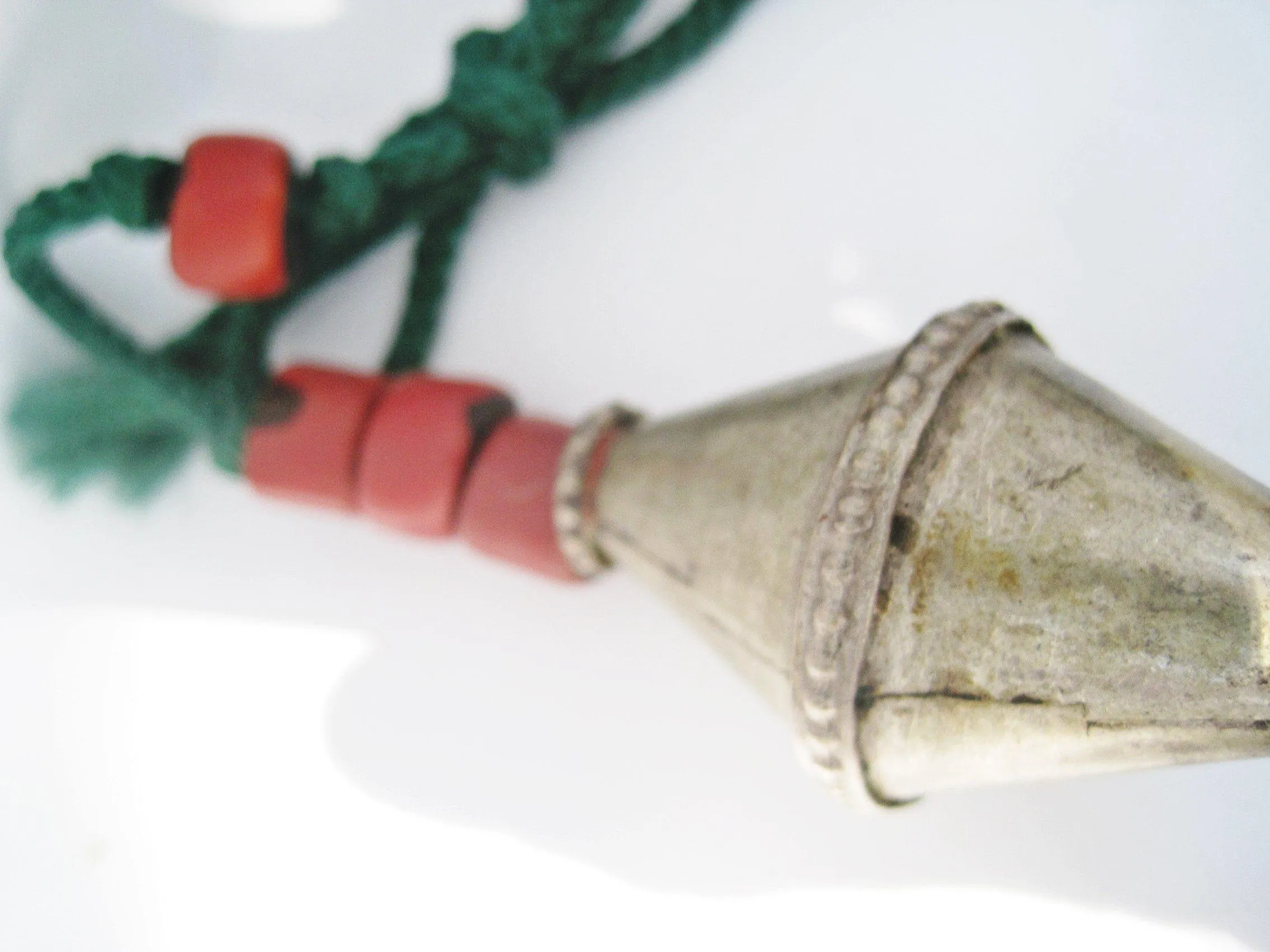 Rare Vintage Silver Berber Necklace from Morocco