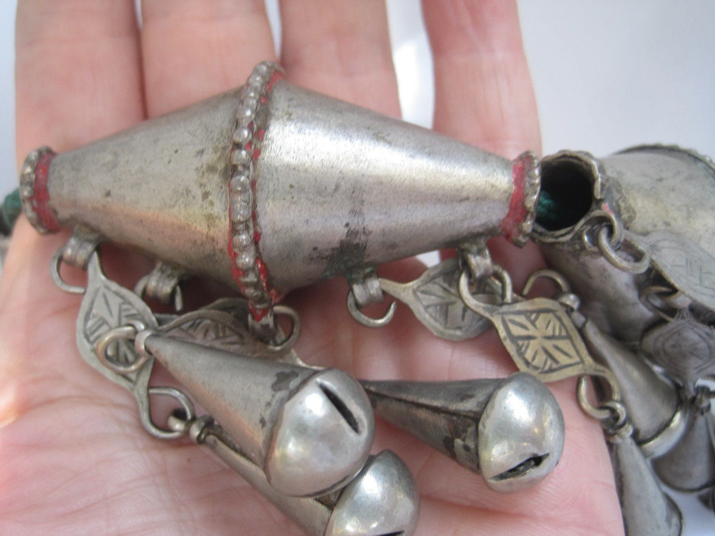 Rare Vintage Silver Berber Necklace from Morocco