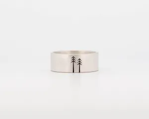 READY TO SHIP #275 - Woodland Ring - Wide - Size 8.25