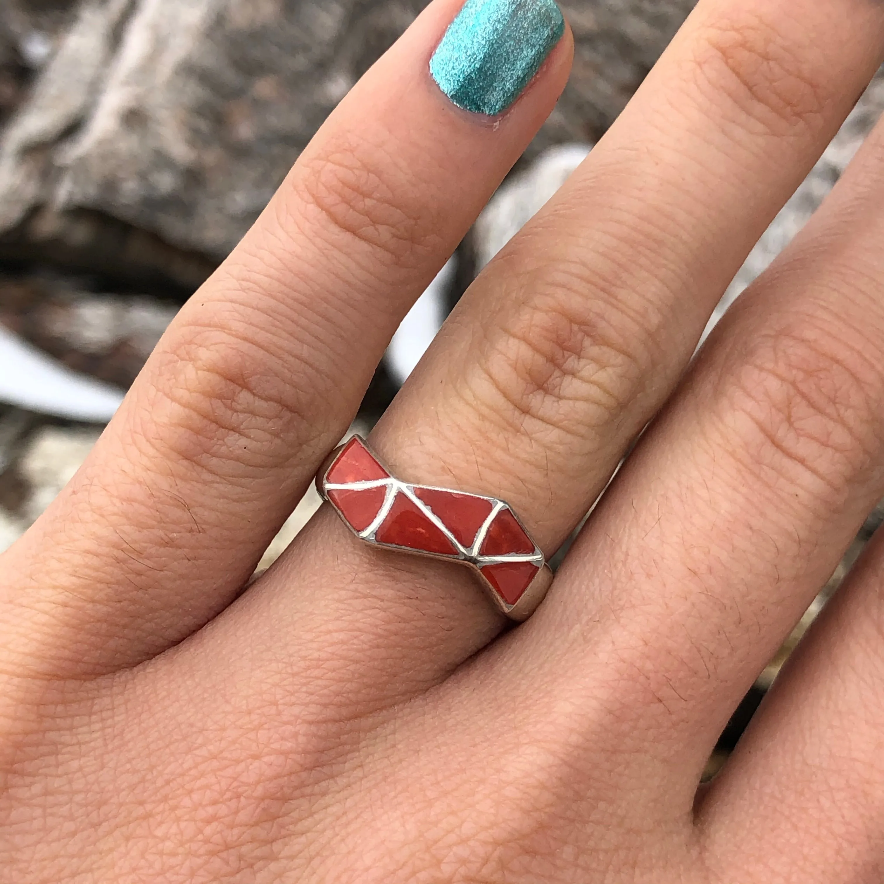Red Lightning Ring