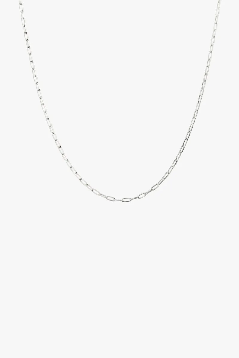 Round silver necklace (40cm & 50cm)