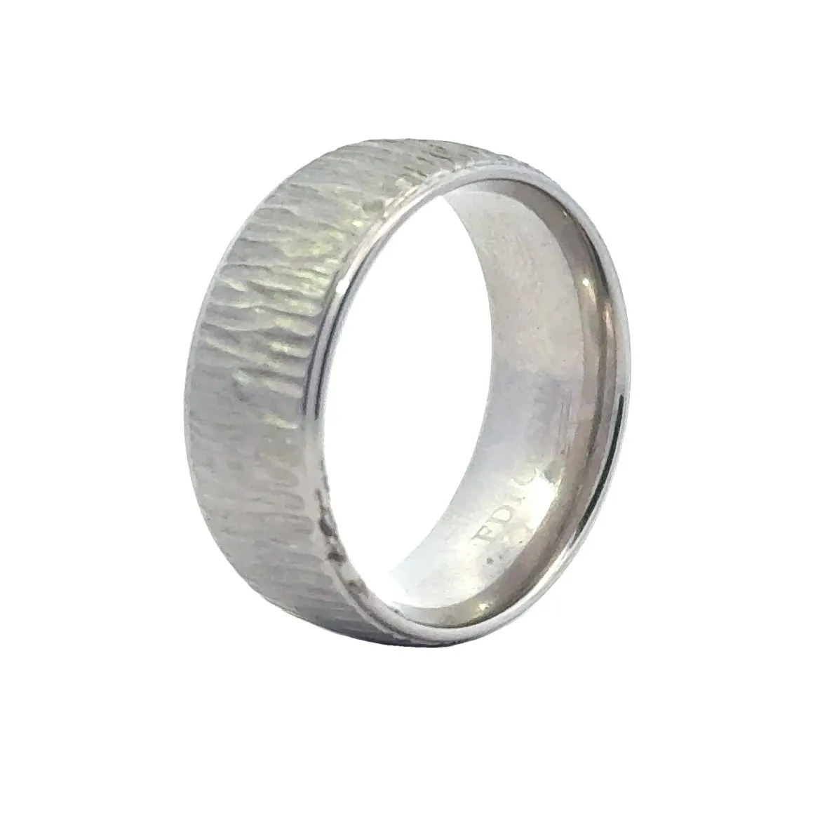 Royal Cobalt Tree Bark Wedding Band