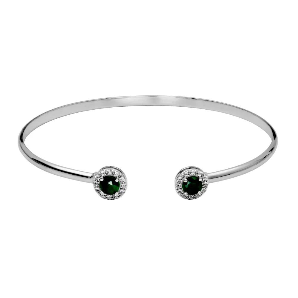 Samuel B. Dazzle Gemstone Bangle Bracelet
