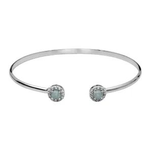 Samuel B. Dazzle Gemstone Bangle Bracelet