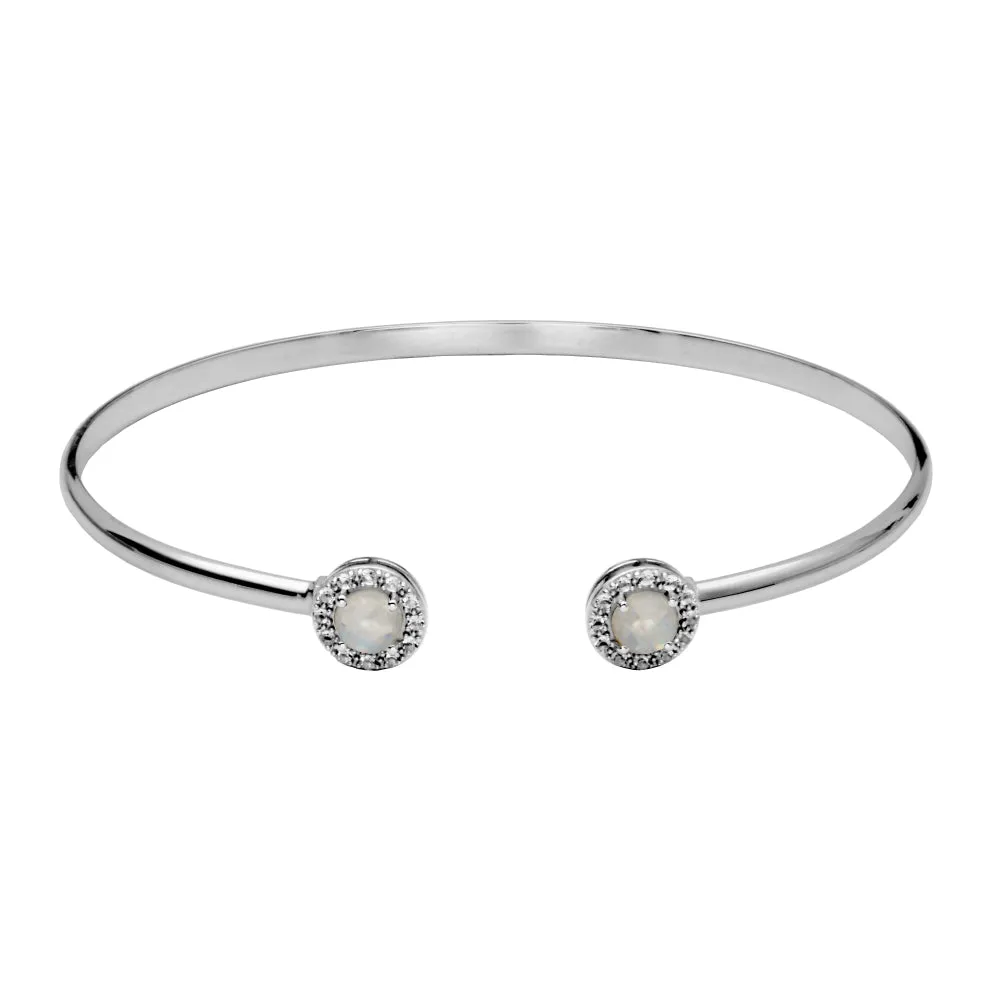Samuel B. Dazzle Gemstone Bangle Bracelet