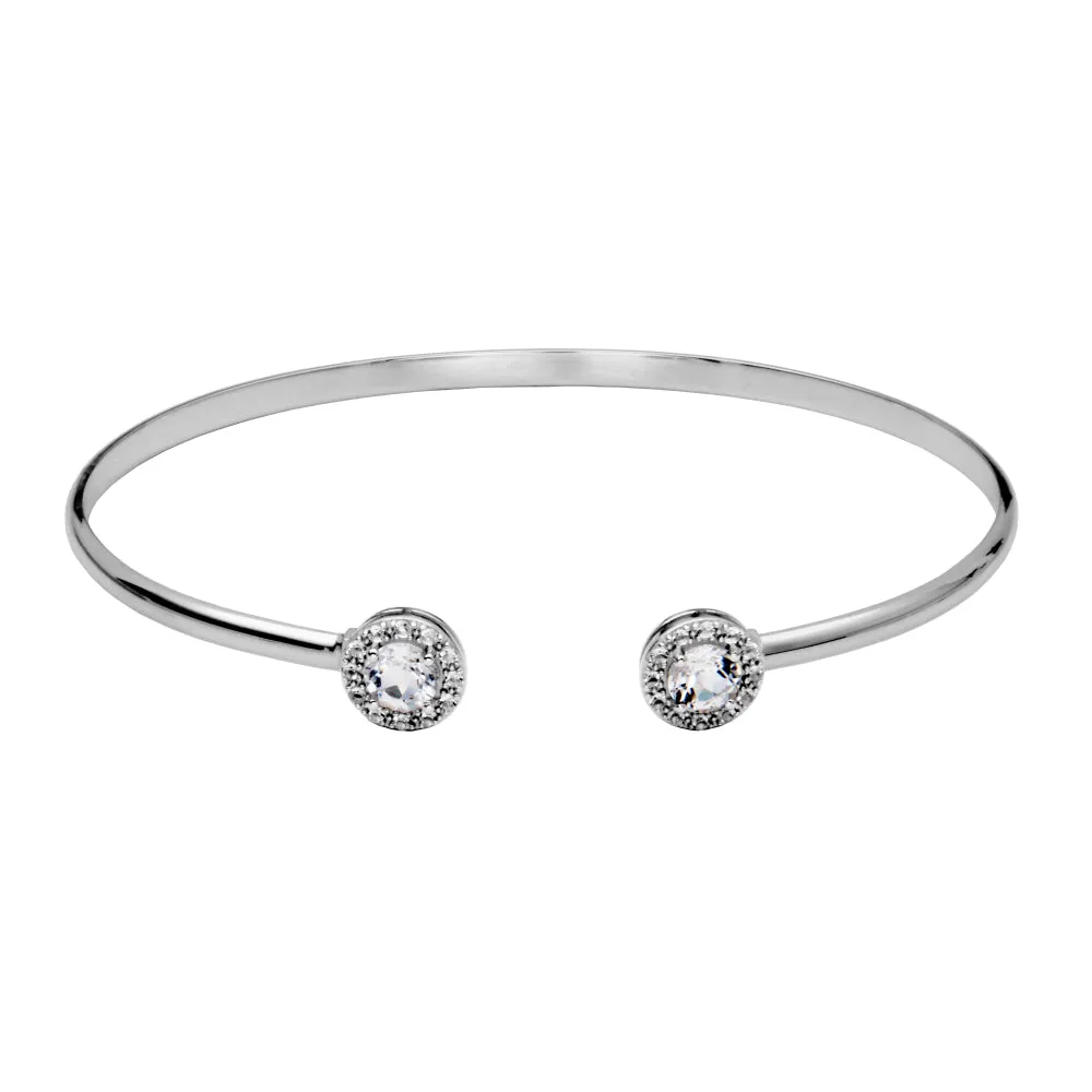 Samuel B. Dazzle Gemstone Bangle Bracelet