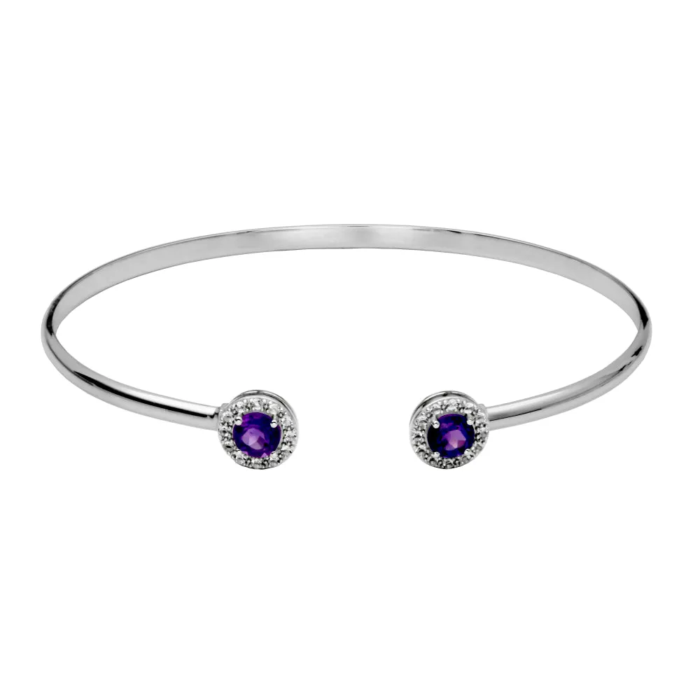 Samuel B. Dazzle Gemstone Bangle Bracelet